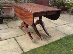 George III period mahogany Sunderland antique dining table6.jpg